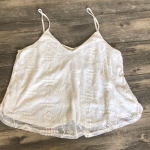 FINAL PRICE White lace tank